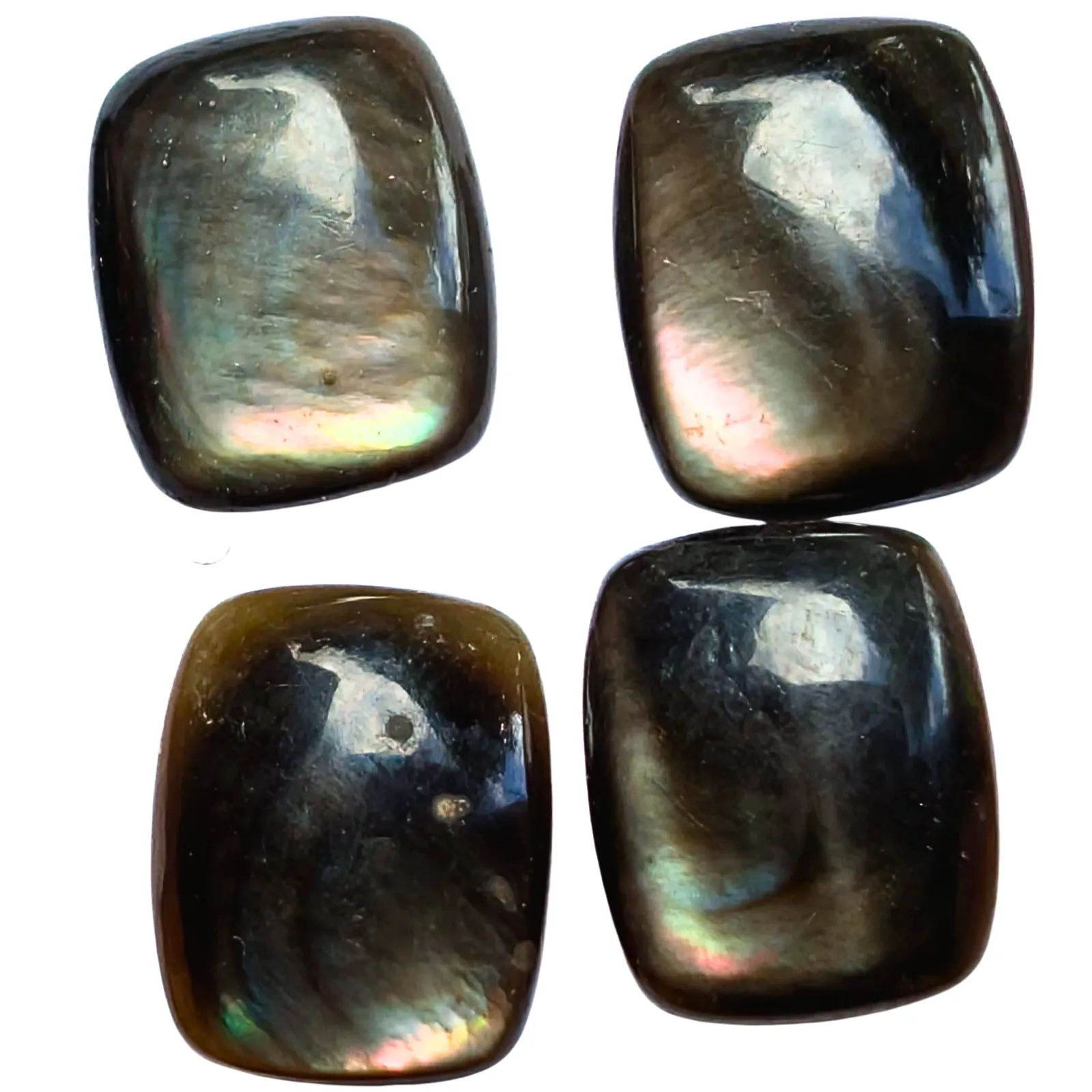 Abulón Cabuchón Cojín alargado ~ 11 mm x 8 mm