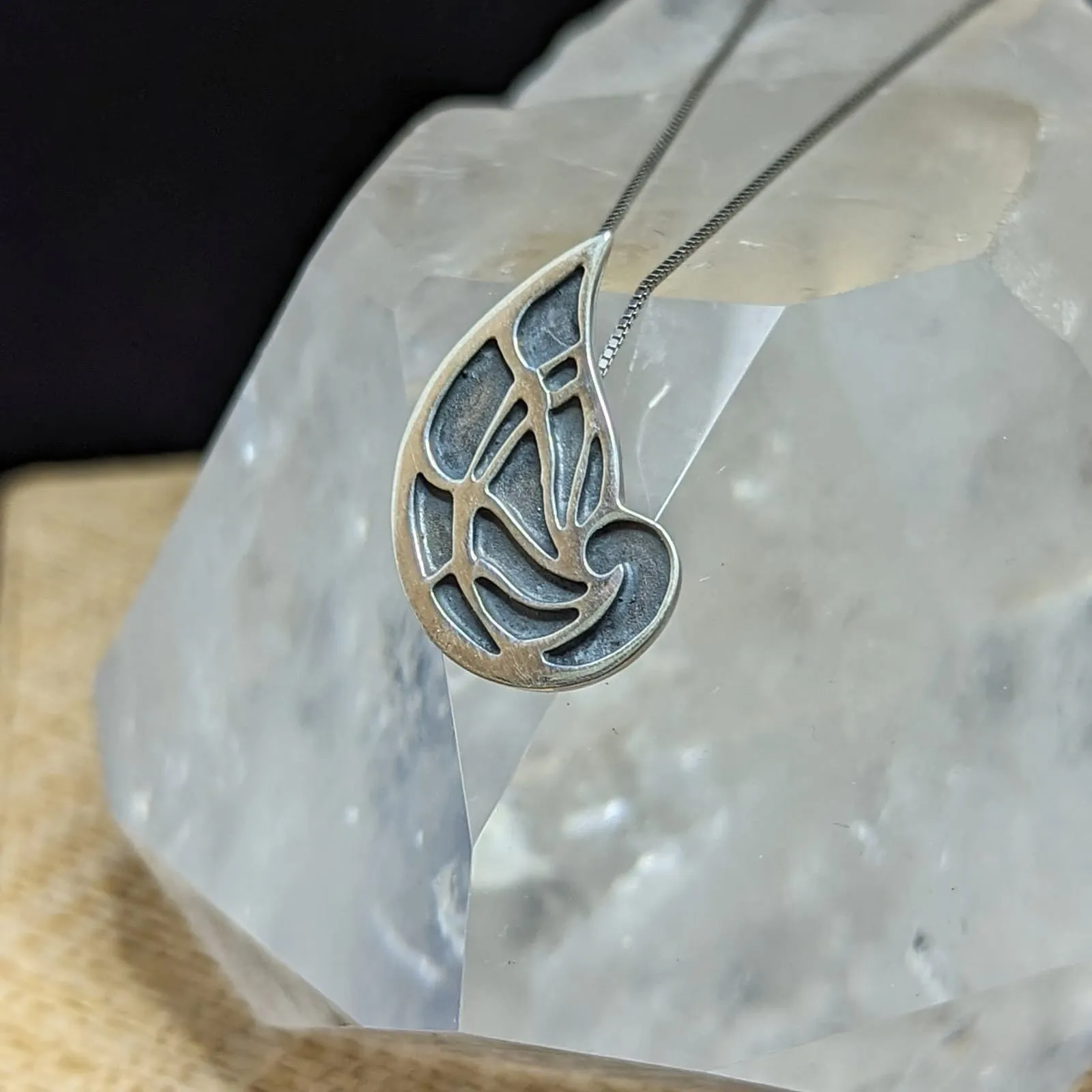 Amonita en plata 925