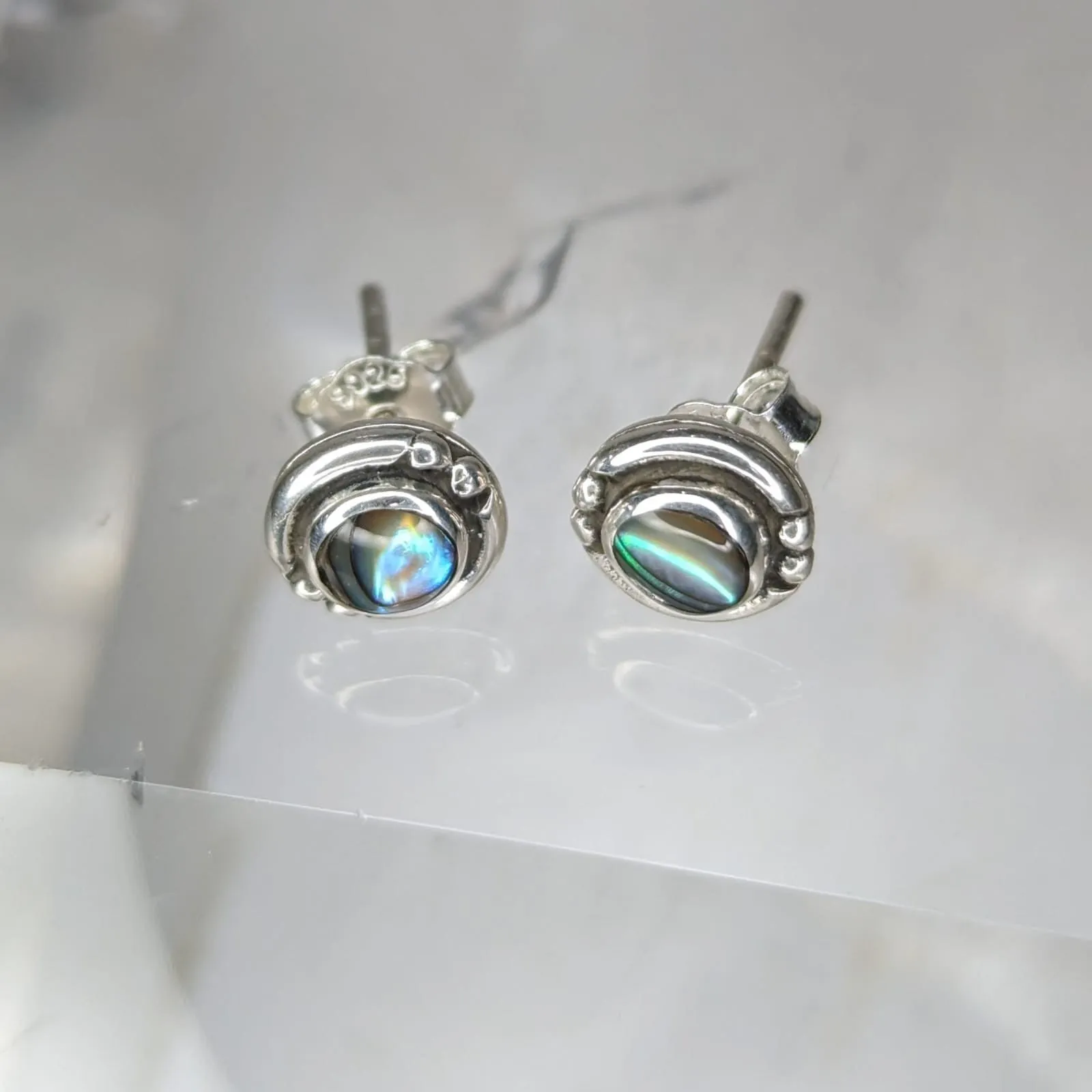 Aretes Concha Paua