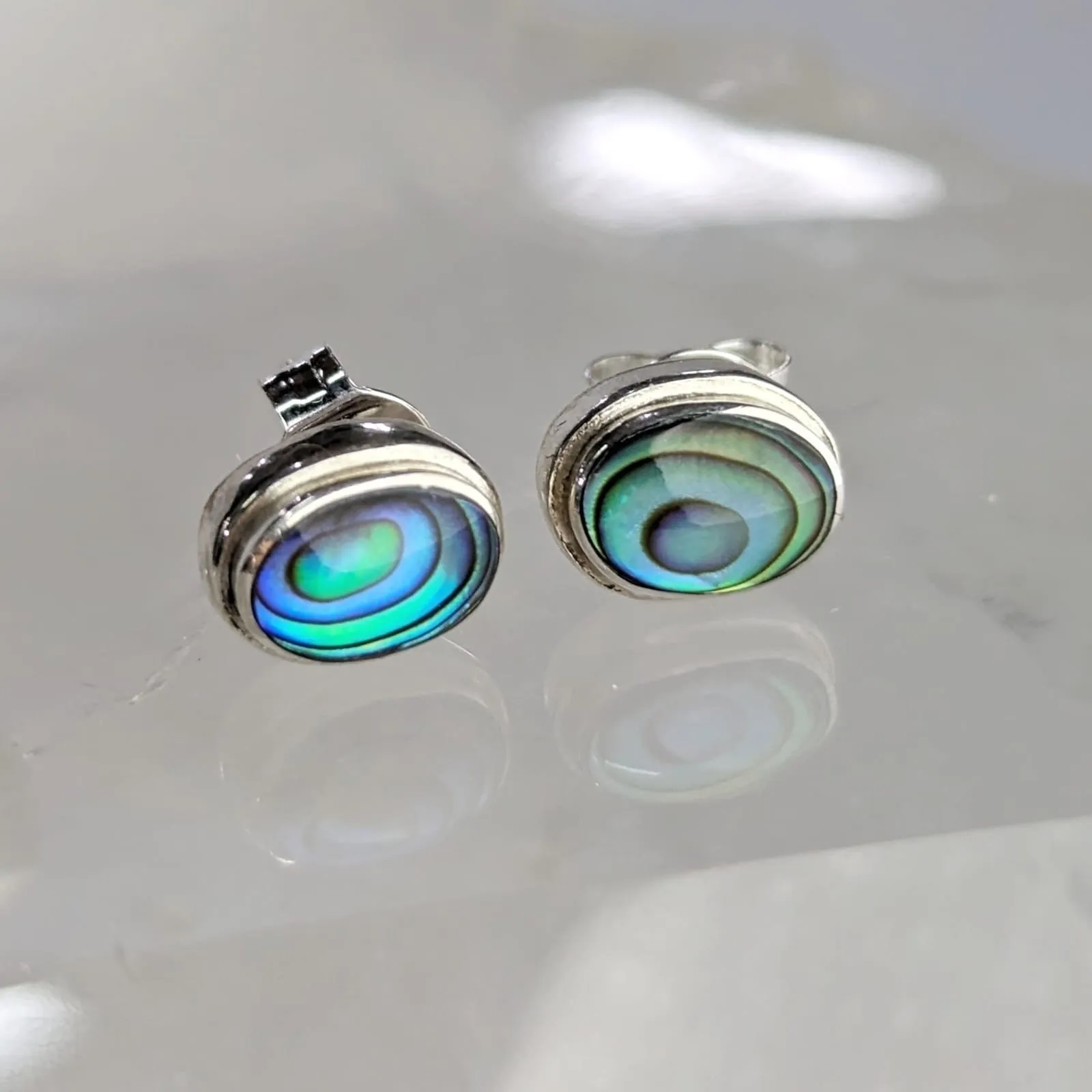 Aretes Concha Paua