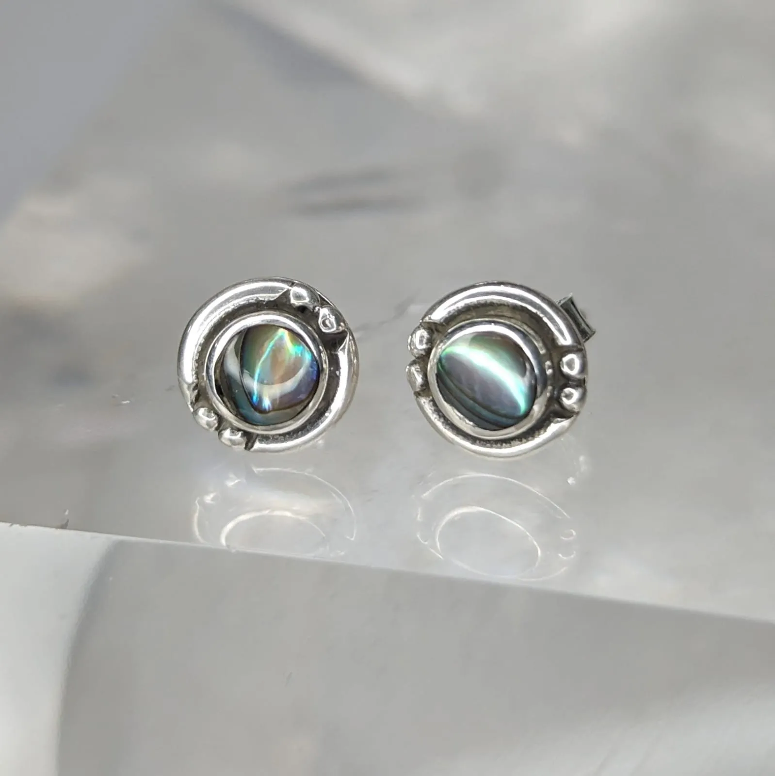 Aretes Concha Paua