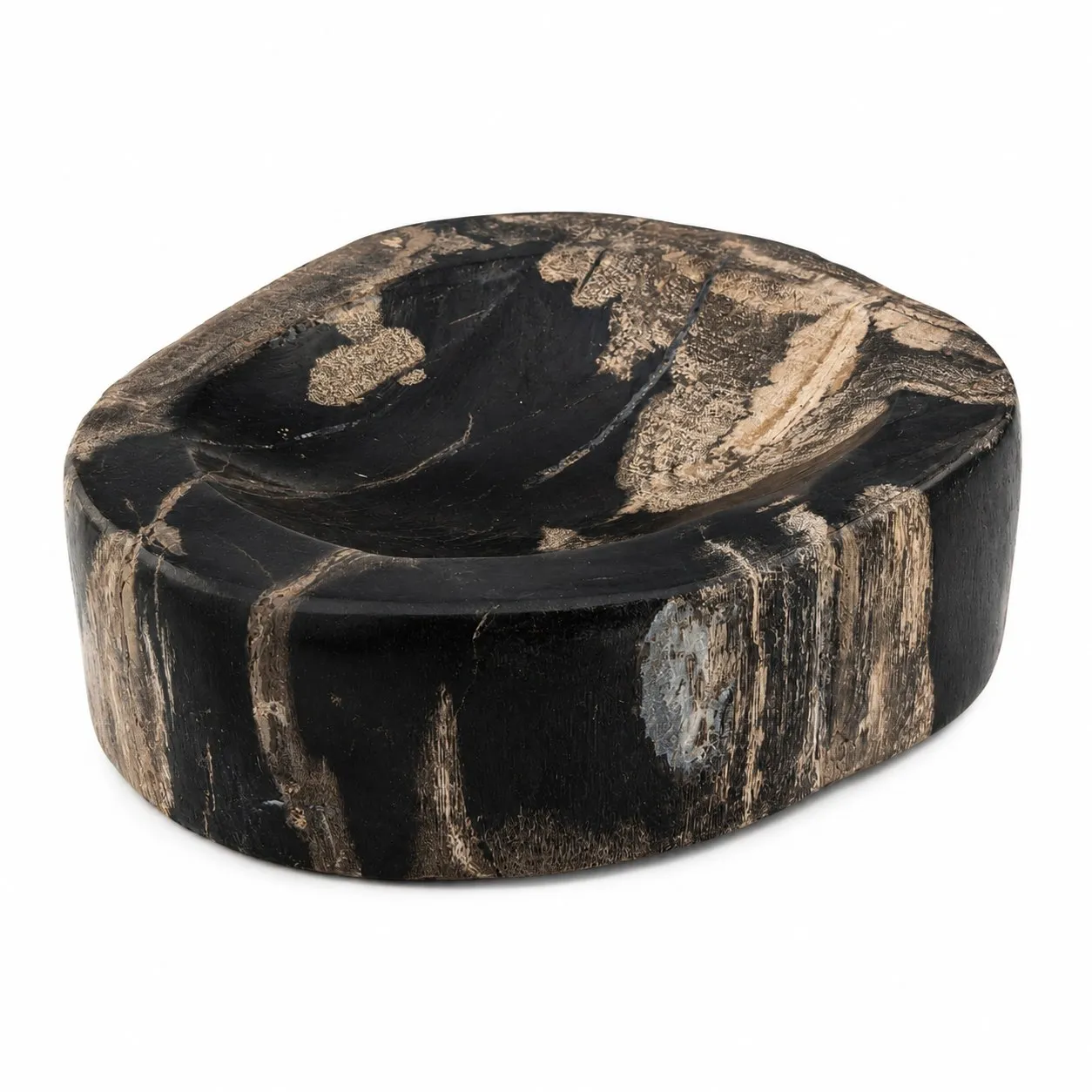 Bowl de Madera Petrificada 12x14 cm