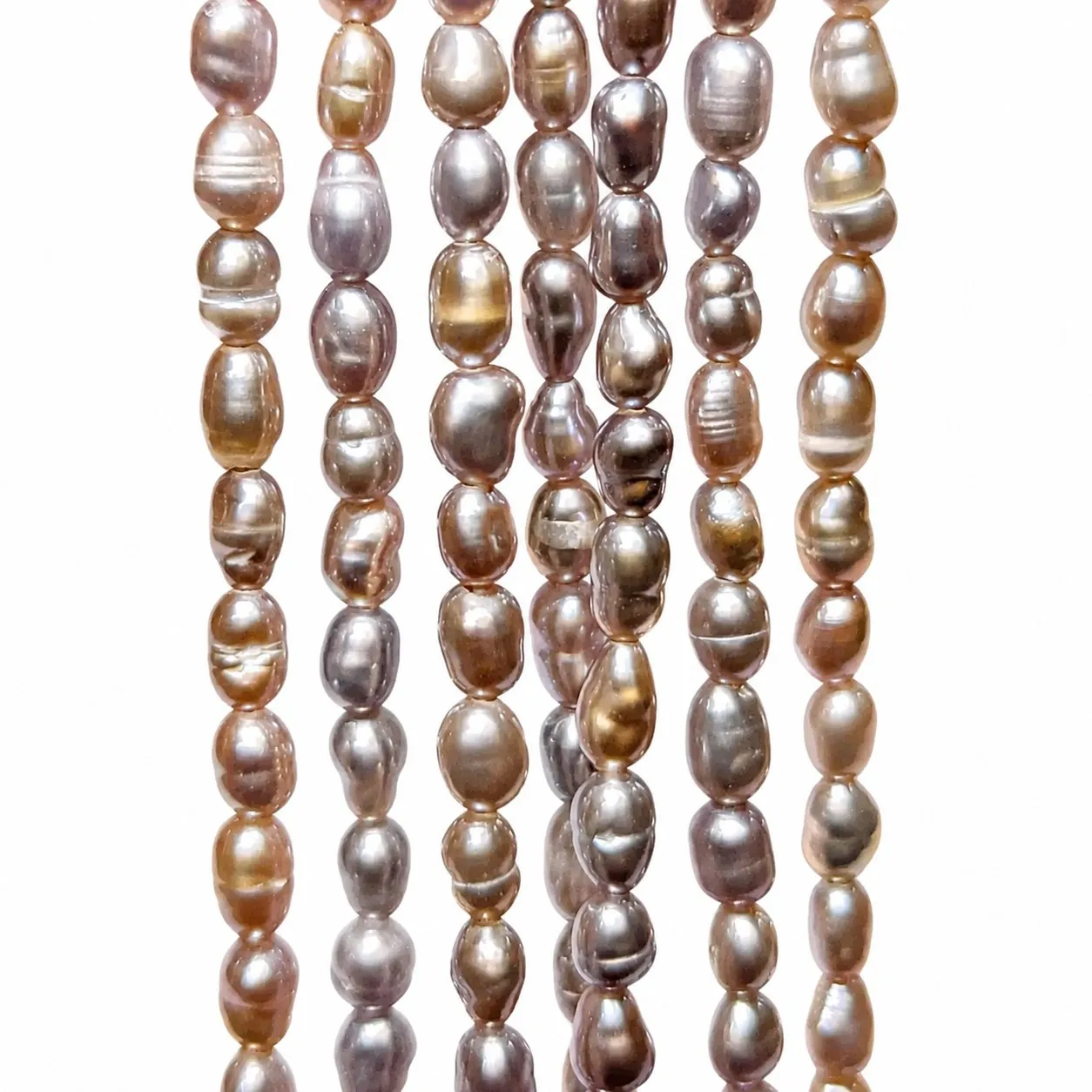 Tira de Perlas de Agua Dulce Rosa 39 cm