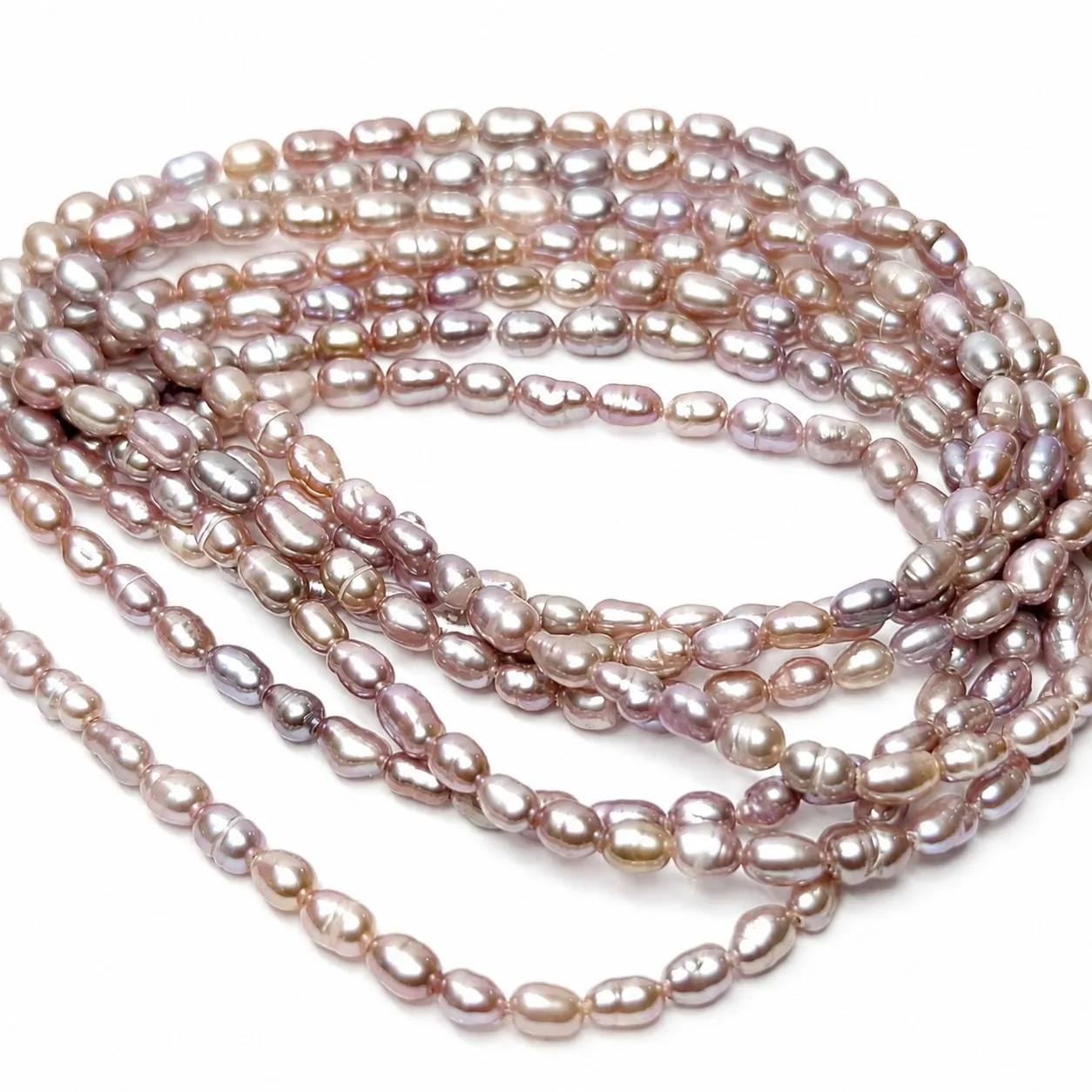 Tira de Perlas de Agua Dulce Rosa 39 cm